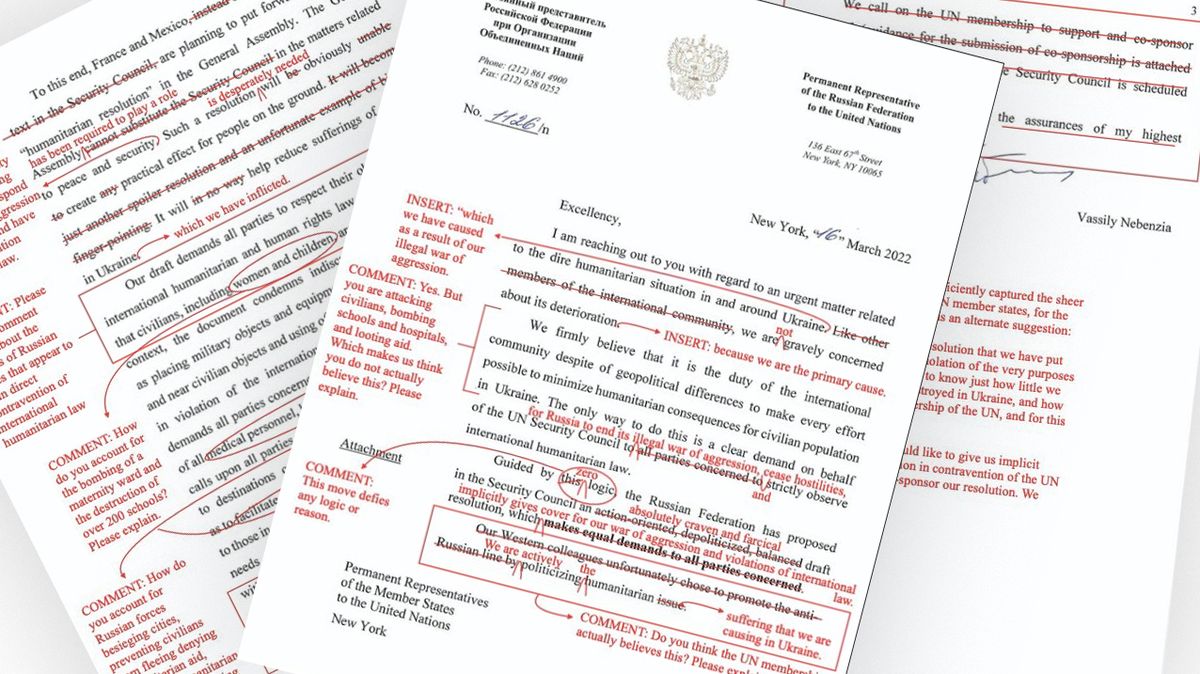 Kanadští diplomaté s ironií opoznámkovali ruský dopis. Výsledek zveřejnili